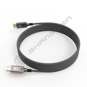 2.1 HD Link Port Fiber Optic Cable TPU Shell Stainless Steel 304 Armored Tube