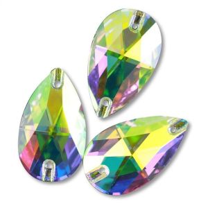 China Raindrop Shape Hand-stitched Double-hole Sew On Stones. on sale