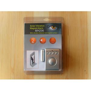 Solar Power Door and Window Sensor Vibration Magnet Alarm With Magnet Contactor
