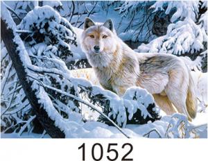 China 0.6mm Thickness 3D Lenticular Images  ,  Advertising Poster 3D Wolf Picture on sale