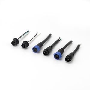 China Nylon Male Female Plug Socket , PA66 3 Pin Male Female Wire Connector on sale