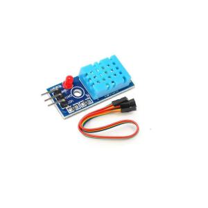 DHT11 Temperature And Humidity Sensor Module With LED With A Calibrated Digital