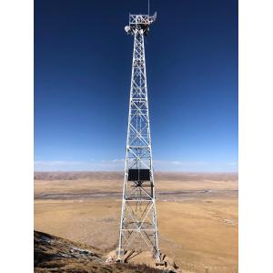 China 100m Q235 Self Supporting Steel Tube Three Legged Tower on sale