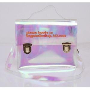 biodegradable PVC tube handle carrier bag, handle packing bag oem pvc bag,zipper