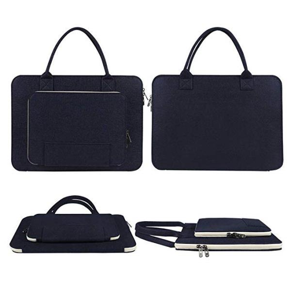 Quality Ultrabook Notebook Computer Carrying Case , Navy Blue Laptop Travel Bag wholesale