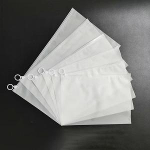 China Custom Matte Frosted Bio Clothing Bag With Pull Ring Horizontal Sealable Sustainable Zipper Pouch Bags For Clothing on sale