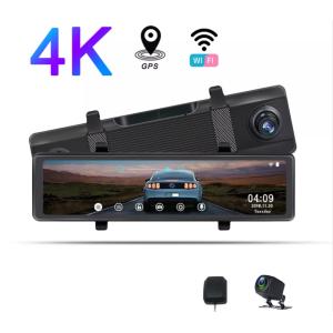 Personalised WDR WIFI Stream Media Automotive Dash Cam With Speed Camera 4K DVR