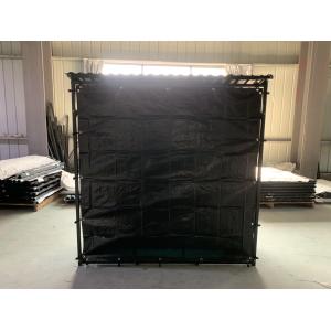 BSCI Heavy Duty Firewood Rack 110x70x145cm Metal Fireplace Wood stove racks Log