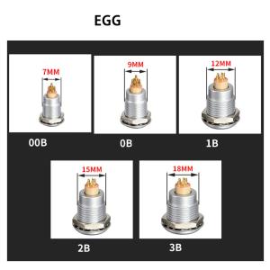 FGG EGG 0B Series Push Pull Self-lock Plug Socket 2 to 9 pin Connector
