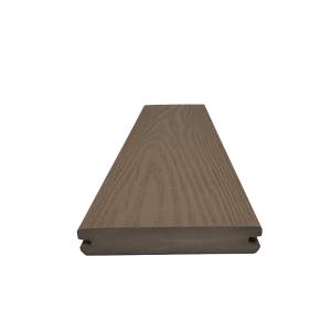 Solid Grooved PVC Decking Composite Flooring for Outdoor Balcony Garden
