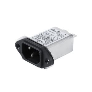 Cheap 110V 10A IEC C12 Inlet Filter Quick Terminal Output Noise Filter For Home Appliance for sale