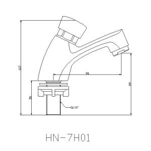 Modern Wall Mounted CE Self Closing Faucet