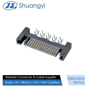 SATA 15P Male Connector | Crimp-Type Terminal 15µ” Gold Plated | Electrical