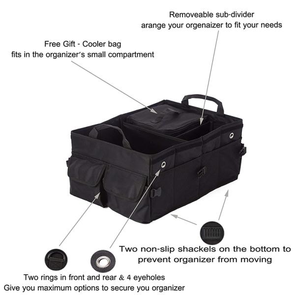 Hot selling Amazing design custom Premium Car Trunk Organizer