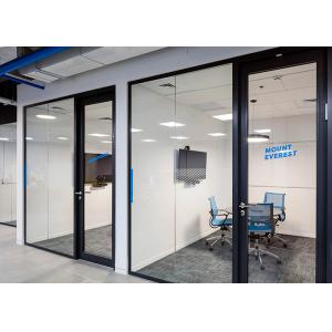 Interior Full Height Modular Partition Aluminum Frame Glass Wall Partition Room