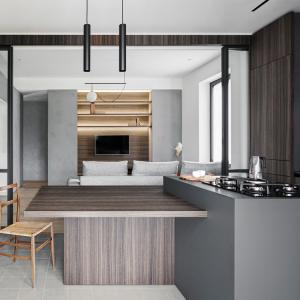 China Modular ODM Handleless Kitchen Cabinets Wood Veneer Kitchen Cabinets on sale