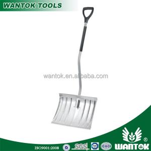 Snow Shovel with Bend Steel Tube Handle and Corrosion-resistant Aluminum