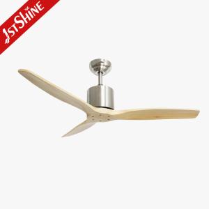 2in1 Wood Ceiling Fan With Remote Control DC Motor Indoor Decoration