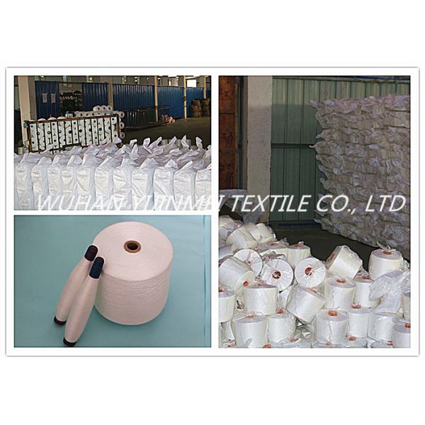 100 Percent Virgin Spun Polyester Yarn 60S Counts 60/3 On Dyeing Tube / Paper Cone