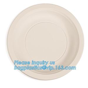 custom printed party plates disposable sugarcane bagasse plate Biodegradable