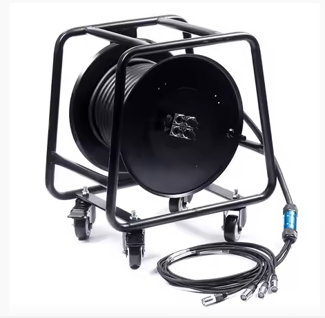 Cat6 50M/80M/100M Retractable Premade Network Cable Winding Drum Ethercon