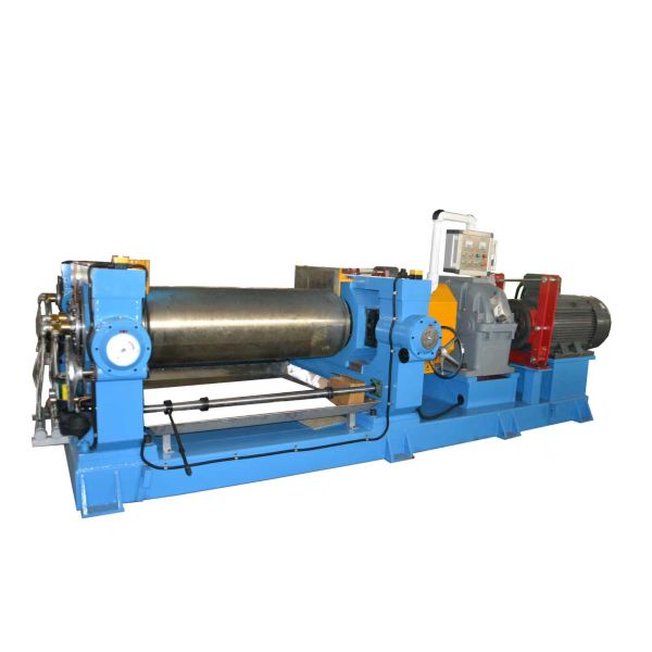 PLC Control Stainless Steel Two Roll Rubber Mixing Machine with Variable Roll Speeds