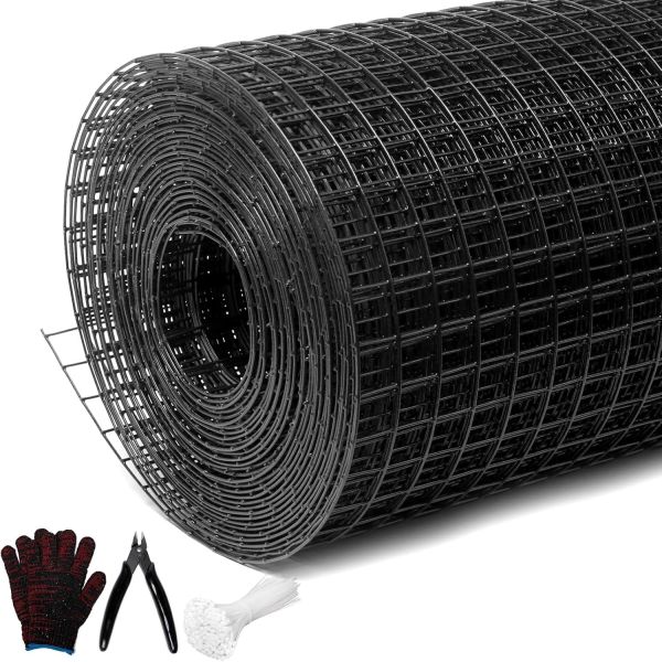 Quality Chicken Wire Fencing, 19Gauge, Vinyl PVC Coated Mesh, Welded Wire Mesh, Perfect For Gopher Wire, Rodent Mesh, Tree Guard, Chicken Coop wholesale