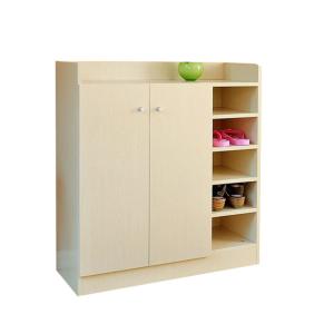 Fire Resistant Multi Function Shoe Rack High Glossy Melamine Coated Particle