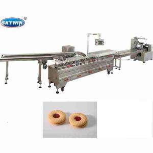 Chocolate Cream Sandwich Biscuit Machine 300-1200pcs/Min Speed