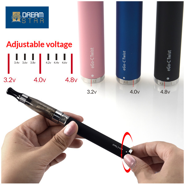 Promotion Price top quality Ego c Twist 650/900/1100/1300mah Battery With Free