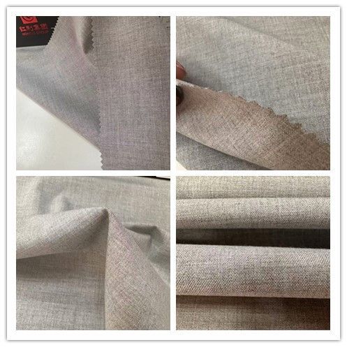 Polyester/Rayon/Spandex Fabric Grey Melange Color Piece Dyed Quality for Lady′s Dress, Suits