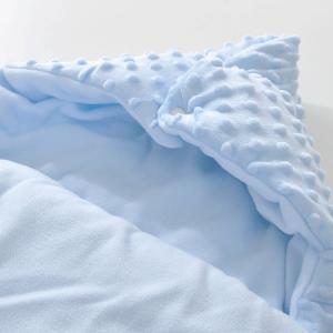 Blue Winter Warm Stroller Bag Cosy Knit 100 Polyester Fleece Blanket