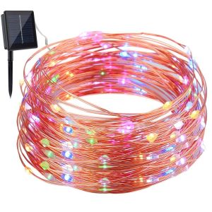 Solar RGB String Lights With Remote Control For Street And Landscape Decor