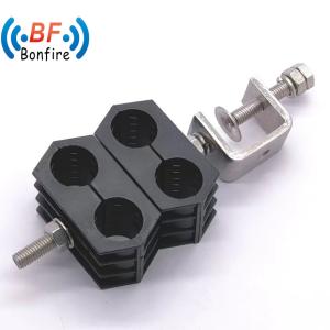 China Single / Double / Triple Holes Feeder Clamp Jumper Cable Clamp Customized O Type on sale