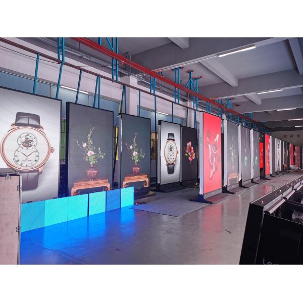 Led Poster Display 1200*740mm Iron Cabinet Digital Signage Screen Features