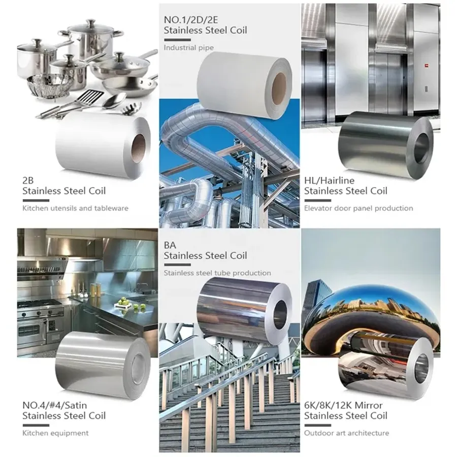 BA Mirror Finish Stainless Steel Sheet Strip Coil 201 J1 J2 J3 J4 Cold Rolled For Building