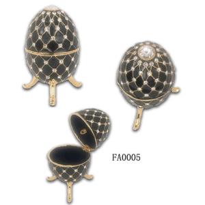 Faberge Egg Decorative Box Pewter Faberge Egg Decorative Box