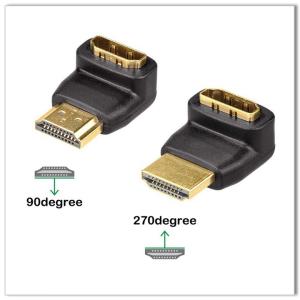 QS AD002，90 Degree HDMI Right Angle Adapter