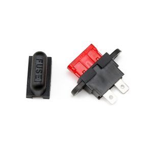 Medium Middle Size PCB Mount Blade Fuse Holder with 30A Max Current and PA66