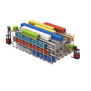 Cheap Forklift Operated Warehouse Shuttle Racking System Semi Automated Storage Solution for sale
