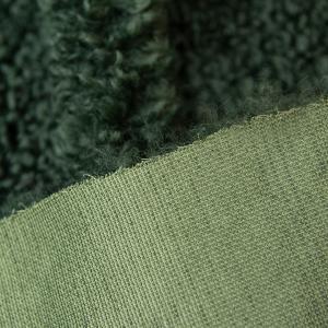 Knitted Medium Weight 100% Polyester Teddy Fabric for Garment Customized