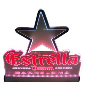 China Customised design 8mm acrylic led edge lit sign board on sale