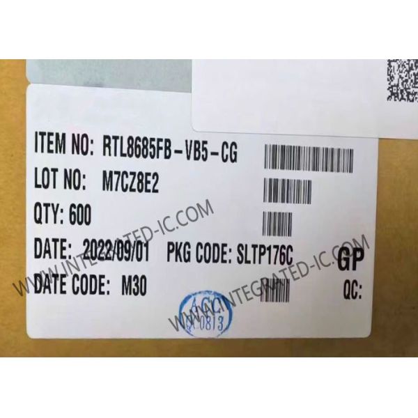 RTL8685FB-VB5-CG 5-Port Gigabit Ethernet IC with 128 KB Packet Buffer and LQFP