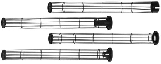 Quality Spay Silicon Zinc Plated High Temperature Filter Bag Cage / Bag Supporting Cages Custom Shape wholesale