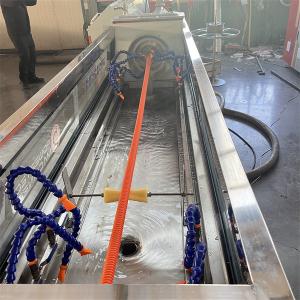 PE PP Fully Automatic Spiral Pipe Extrusion Line With 100m Roll Winding Machine