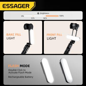 Essager Single-axis Gimbal Stabilizer Phone Holder With LED Fill Light Handheld