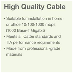 CAT5e CCA Bulk Internet Cable Wire , 500ft Gray Lan Network Cable Solid 24AWG 4 Pair