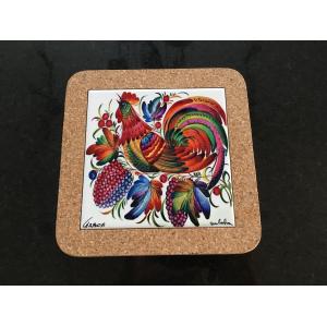 20*20xm Cork Trivet, Ceramic Trivet with Cork Based, Customized Size