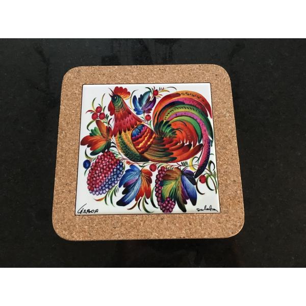 Quality 20*20xm Cork Trivet, Ceramic Trivet with Cork Based, Customized Size wholesale