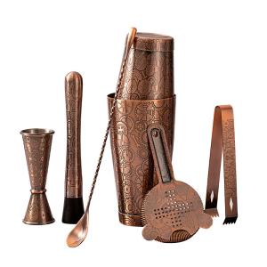 China 7 Piece Cocktail Shaker Bartender Kit Full Stainless Steel 304 on sale